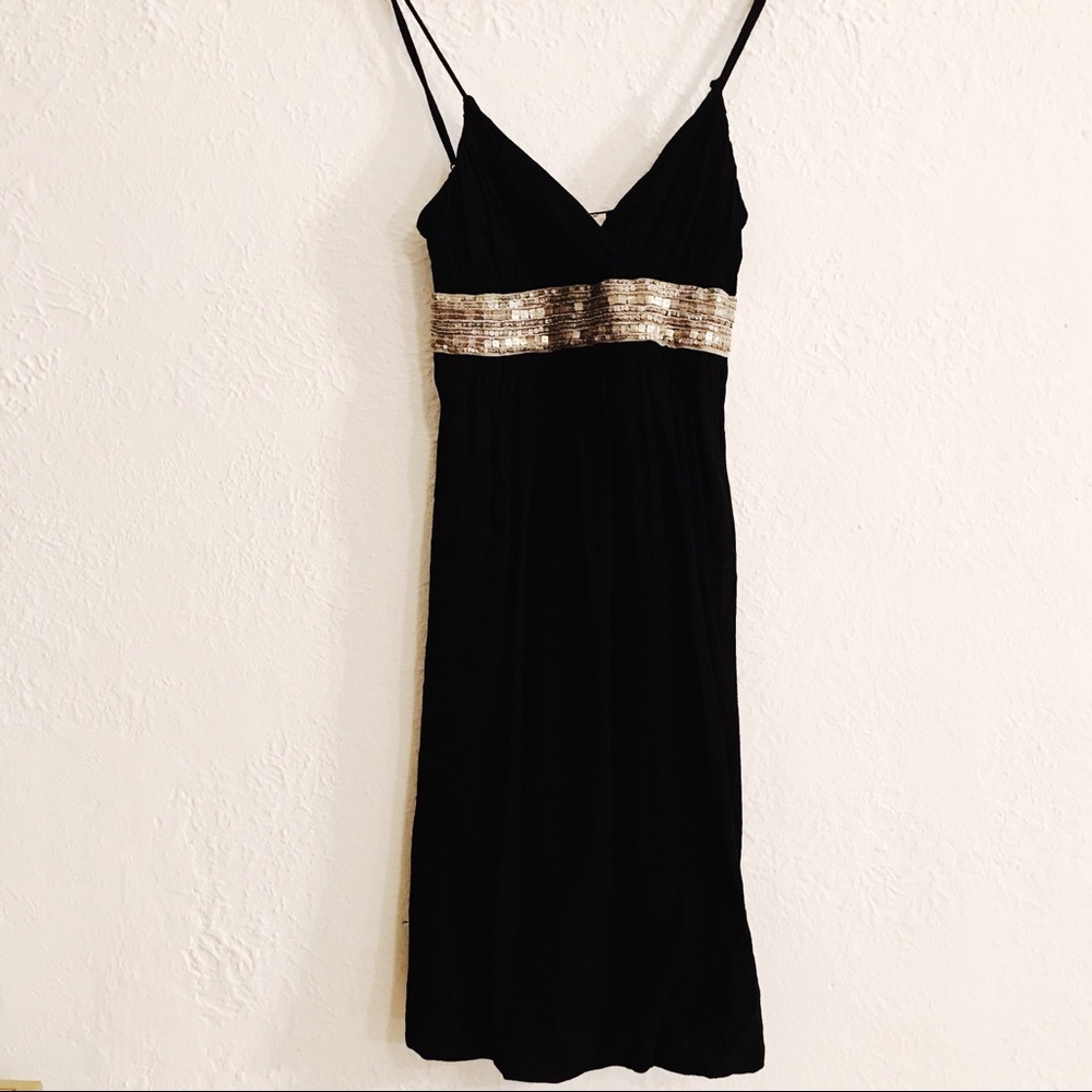 Anthropologie Weston Wear Black Cocktail Dress
